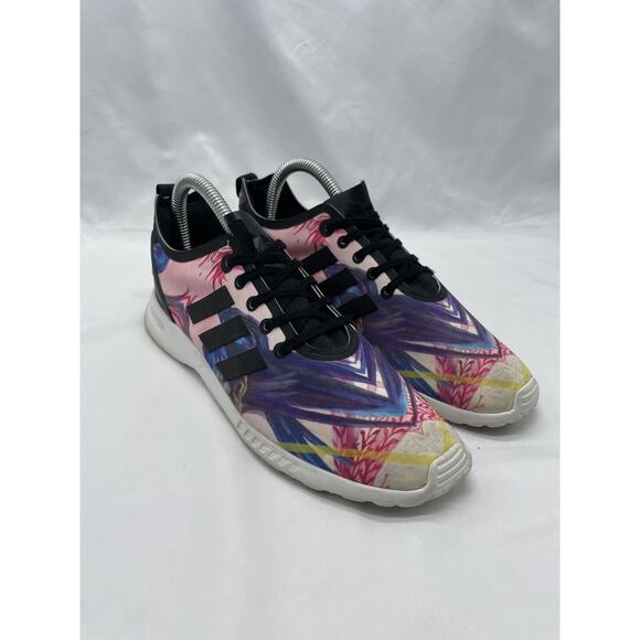 ADIDAS ZX Flux Smooth Floral Multicolor Womens 7 Running Shoes Trainers S82937 - Picture 3 of 11
